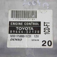  Компютър двигател за Toyota Corolla E12 2.0d4d 110 к.с. (2001-2007) 89666-02120, снимка 2 - Части - 43951940