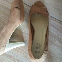 Летни обувки с ток, снимка 1 - Дамски обувки на ток - 28589470