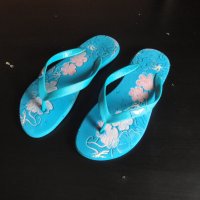 Цветни дамски джапанки, летни обувки, сандали, чехли, снимка 3 - Джапанки - 40786110