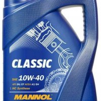 Mannol Classic 10W40 A3 / B4 Полусинтетично двигателно моторно масло, снимка 3 - Аксесоари и консумативи - 32209340