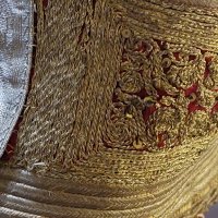 Много рядко Османско детско елече със шапка/сърма позлата/, снимка 7 - Антикварни и старинни предмети - 38656164