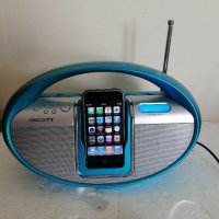 Радио-часовник с Докинг-станция за iPod, iPhone и AUX, снимка 1 - iPod - 33575325