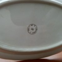 Стар български порцелан чинии елипси, снимка 4 - Антикварни и старинни предмети - 33422946
