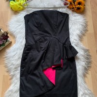 Елегантна черна рокля, снимка 1 - Рокли - 37949254