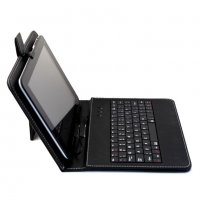Универсален калъф за таблет 10.1” с вградена клавиатура с micro USB кабел за връзка., снимка 1 - Клавиатури и мишки - 14928544