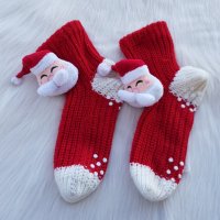 Коледни чорапи, снимка 5 - Дамски чорапи - 34883765