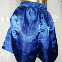  STINNA L/XL Сатенени сини шорти, снимка 2 - Къси панталони и бермуди - 44889376