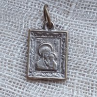 Руска метална малка иконка, снимка 1 - Антикварни и старинни предмети - 28205842