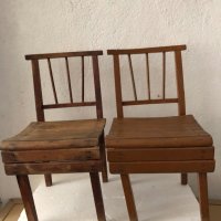 Малки дървени столчета, снимка 1 - Антикварни и старинни предмети - 43951068