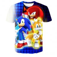 модел 4 : 3D Соник Sonic цветна детска тениска, снимка 1 - Детски тениски и потници - 37470619