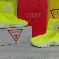 Guess sneakers woman neon дамски неонови кецове , снимка 4 - Маратонки - 44905820