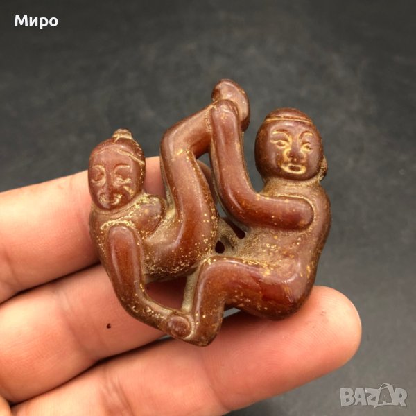 ЕРОТИЧНА ФИГУРКА ОТ НЕФРИТ СТАТУЕТКА ЕРОТИКА 18 + , снимка 1