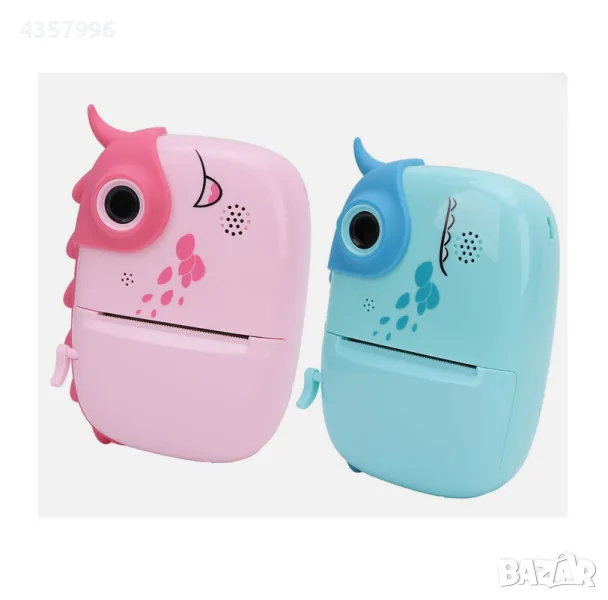  Мини принтер и фотоапарат за деца  Динозавър, Различни цветове , снимка 1