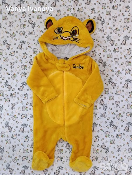 Simba  от primark плюшен ромпър 62 размер, снимка 1
