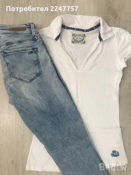 Дънки Mavi Jeans с тениска Mavi Jeans размер S, снимка 1
