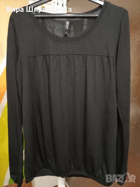 Черна блузка фино трико. Размер М. , снимка 1