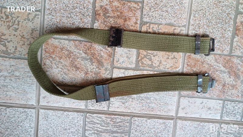 Колан зелен военен милитари текстилен, снимка 1