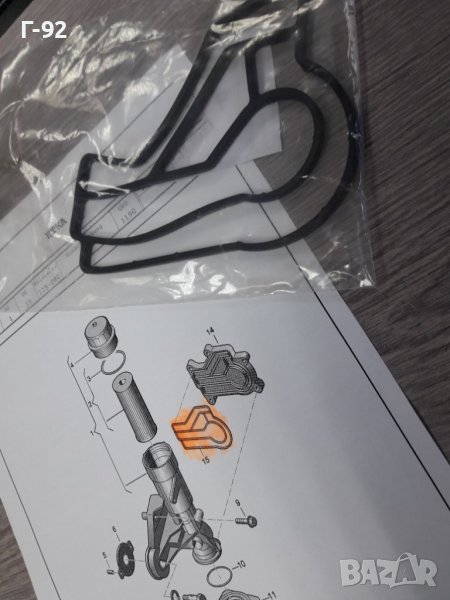 074115405T**NEU**ELRING**VW**Гарнитура, маслен филтър **CRAFTER 30-35*2.5D 07.1996-05.2013 , снимка 1