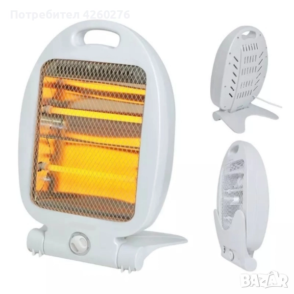 Кварцова печка за отопление с мощност от 800W и два отоплителни реотана DN1, снимка 1