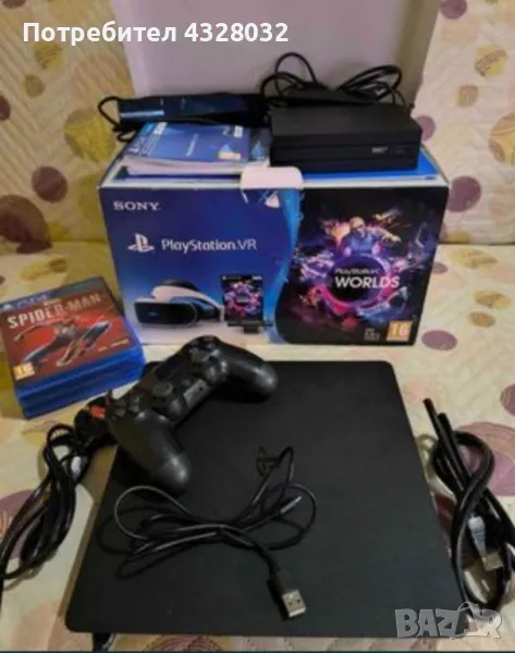 PlayStation 4 със VR headset, снимка 1