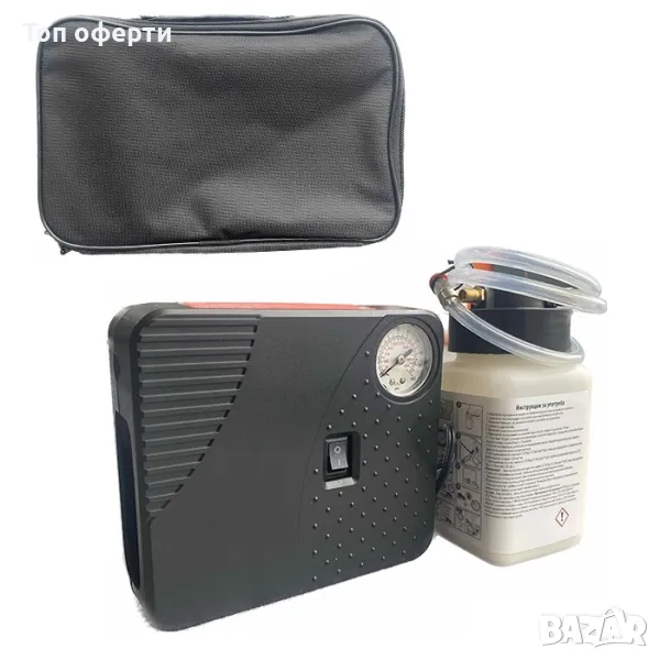 Компресор за гуми с лепило - 60700 - 12V, снимка 1