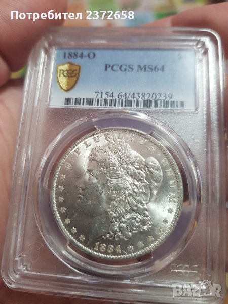 САЩ 1 Морган долар сребро MS 64, снимка 1