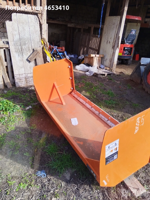 Гребло за сняг за челен товарач/бобкат, снимка 1