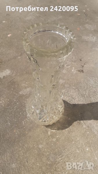 Стъклена ваза-10лв, снимка 1