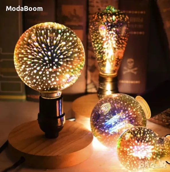 Декоративна 3D  крушка SD54, снимка 1