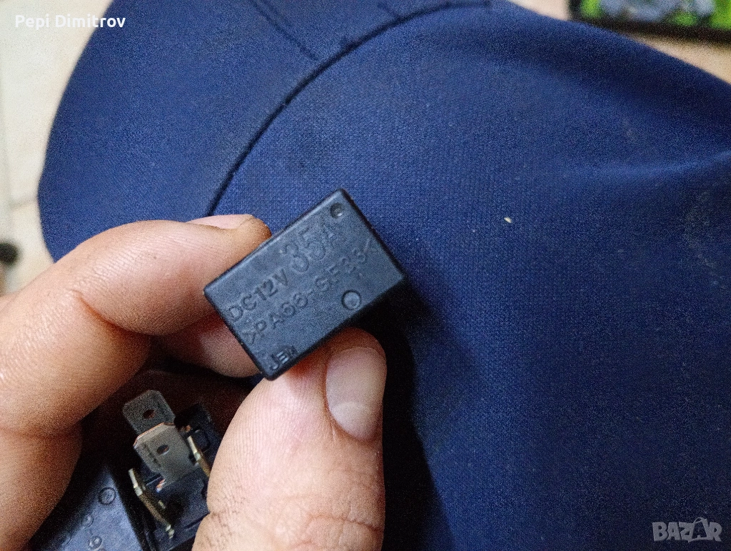 812-Daewoo Chevrolet (90-05) Многофункционално черно реле Jem 4-пиново DC12V 35A PA66-GF33, снимка 1