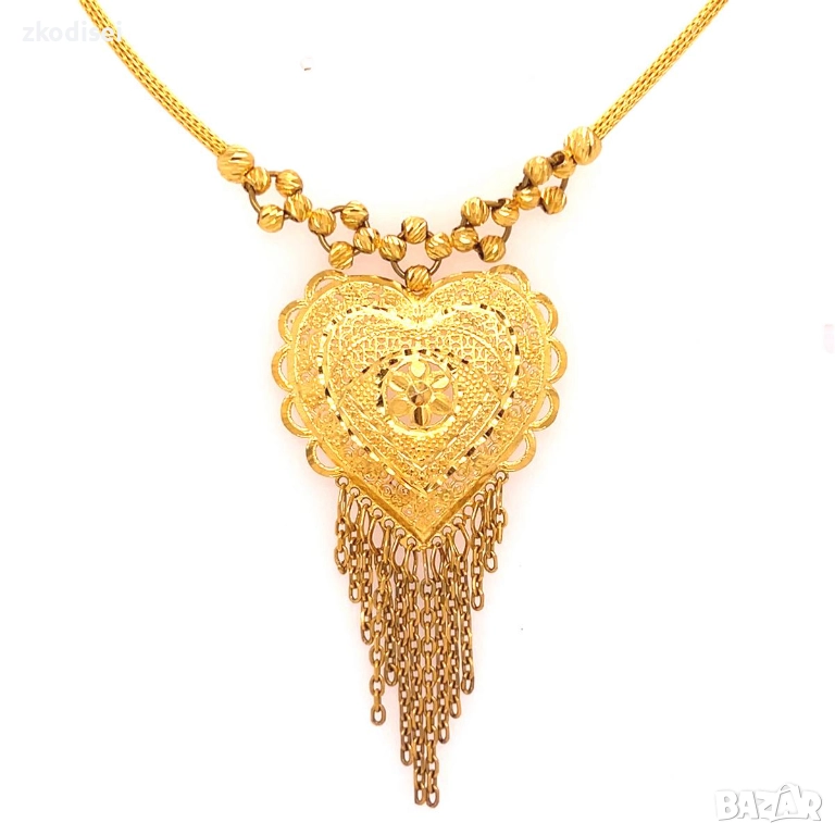 Златно колие 13,37гр. 50,0см. 14кр. проба:585 модел:11250-1, снимка 1