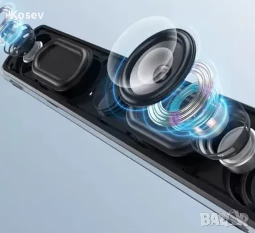 	Kомпютърни високоговорители LEERFEI-E1415-RGB, Plug&Play, AUX 3,5 мм жак, 16 инча, снимка 1