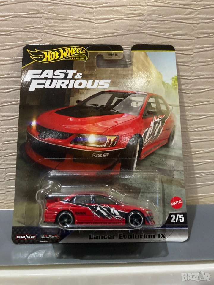 hot wheels fast and furious mitsubishi lancer evolution ix, снимка 1