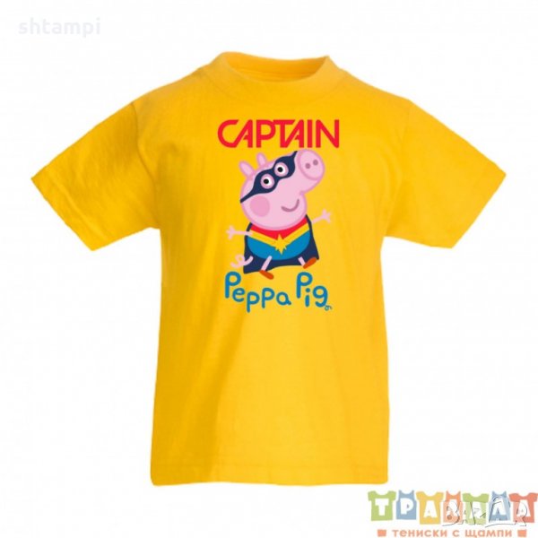 Детска тениска Peppa pig capitan, снимка 1