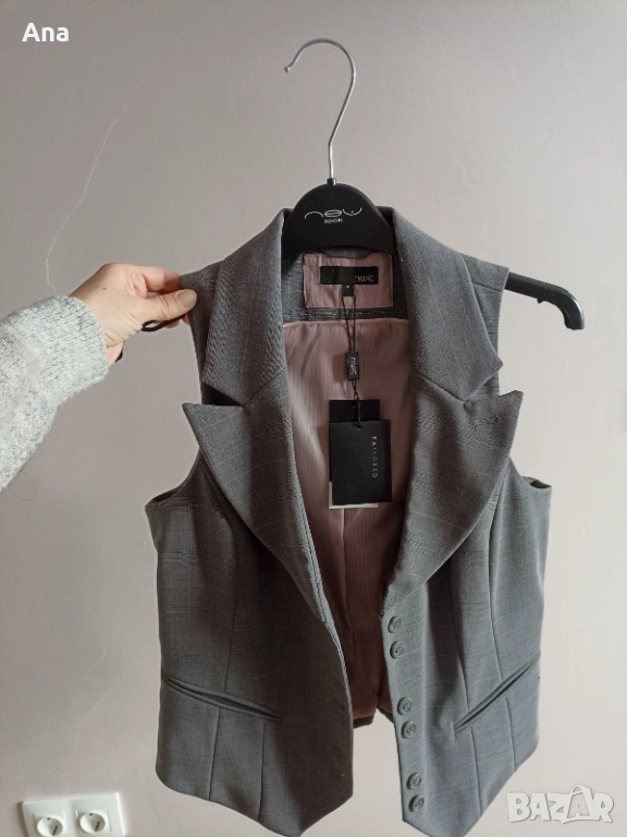 Сиво сако Next без ръкав, снимка 1