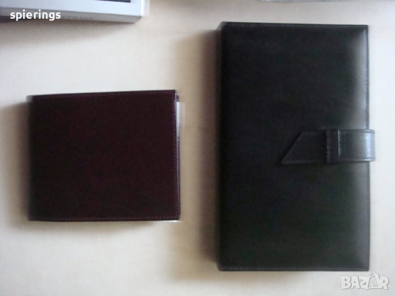 Кожени портфейл и визитник, снимка 1