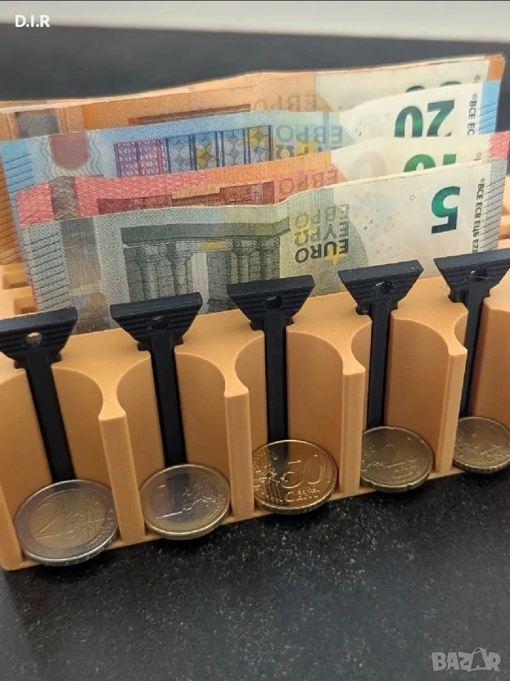 Органайзер за евро валути - от 5 цента до 50 евро!, снимка 1