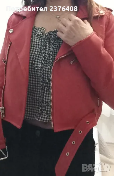 Късо кожено яке, снимка 1