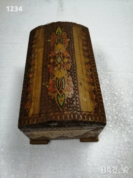 Дървена кутия 14 х 8.5 h 8 см. , снимка 1