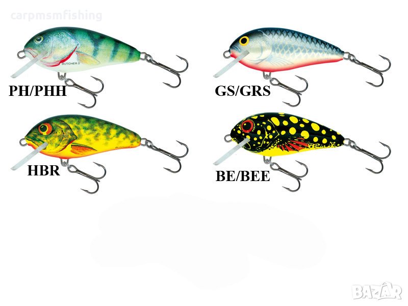 Воблер Butcher - потъващ Salmo 5см/7гр,1.0-2.0м, снимка 1