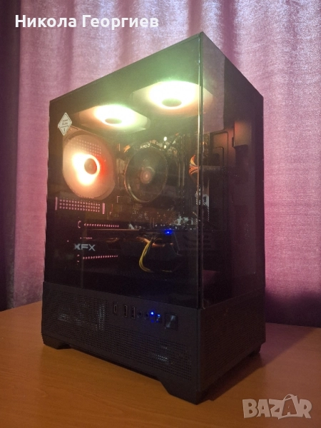 RX 580 8GB, Ryzen 5 1600, 16GB RAM - Геймърски Компютър, снимка 1