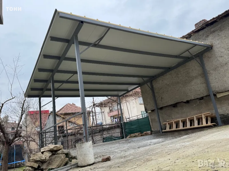 Изработка на железни конструкции и монтаж на термопанел.Покриви,навеси,козирки,гараж,работилница,хал, снимка 1