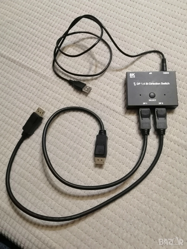 Двупосочен DisplayPort Switch, снимка 1
