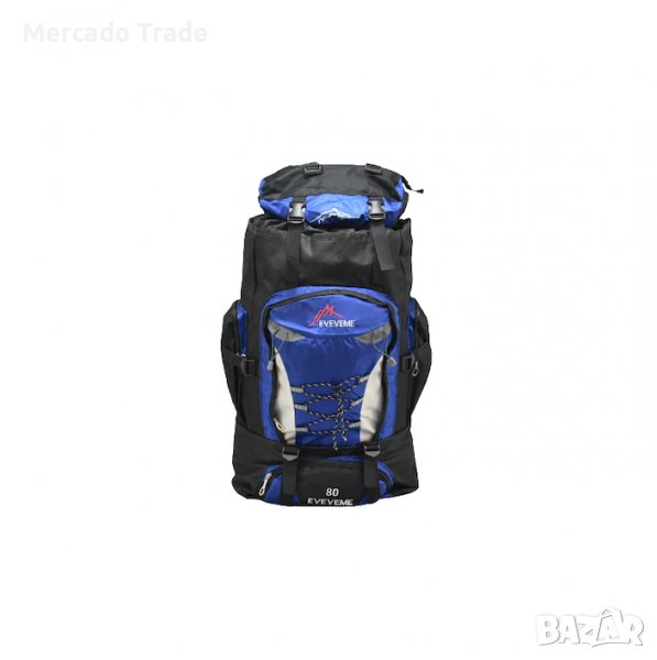 Туристическа раница Mercado Trade, Текстил, 80 л., 22026, Син, снимка 1