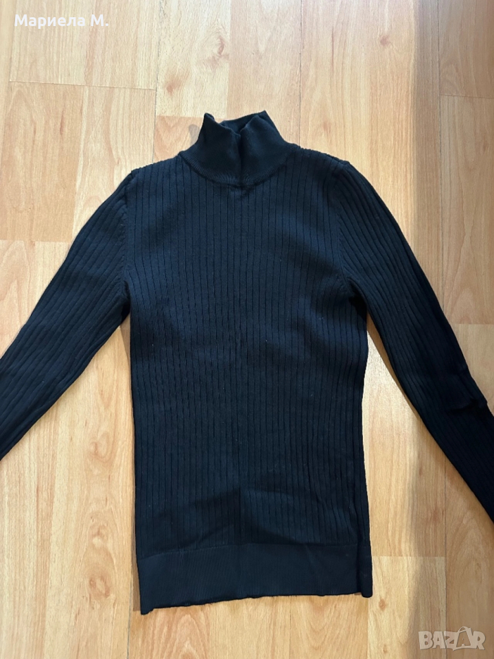 Zara дамско рипсено полу-поло, XS, снимка 1