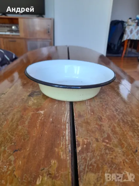 Стара емайлирана паница #14, снимка 1