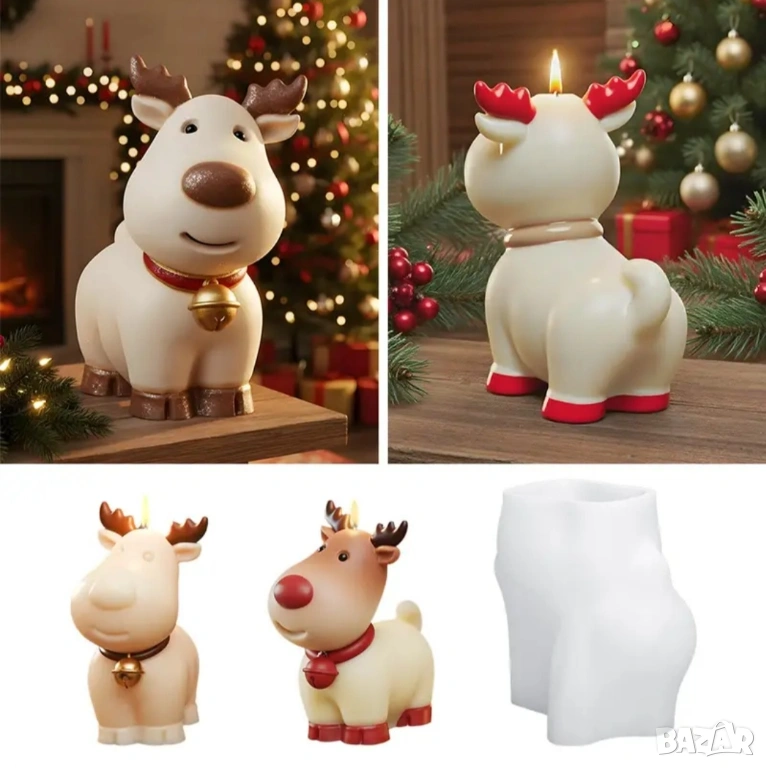 Молд коледен елен, снимка 1