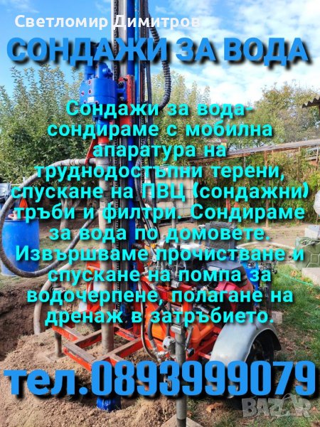 Сондажи за вода гр.Плевен, снимка 1