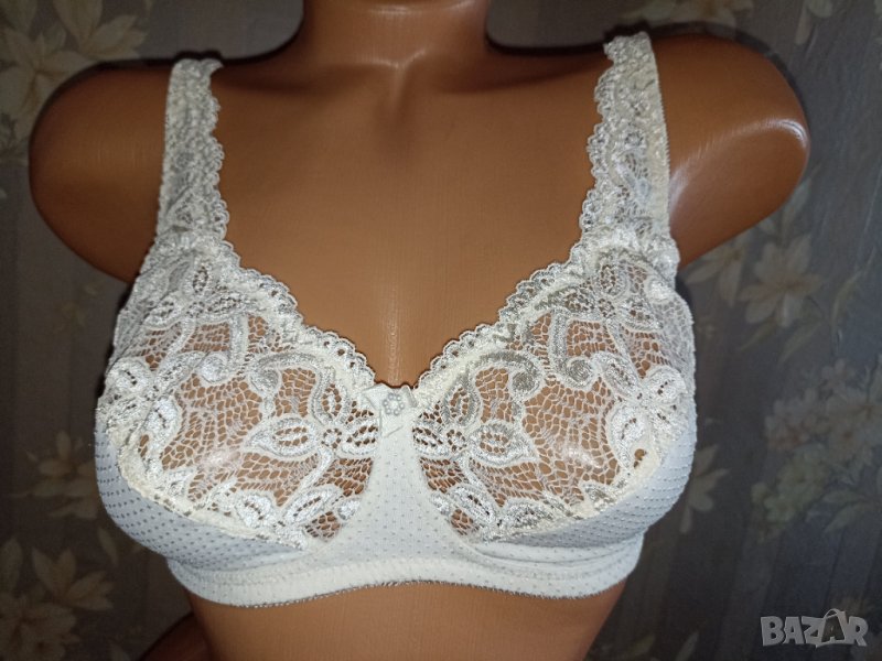 Palmers 85 B- Сутиен с меки чашки с банел в екрю, снимка 1