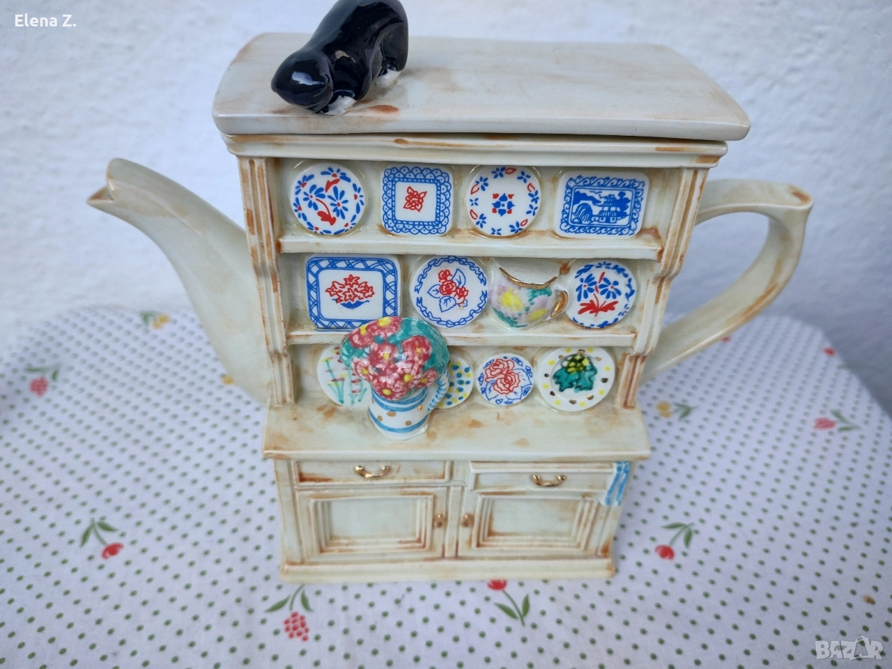 Чайник "шкаф за чинии" Swineside Англия, снимка 1